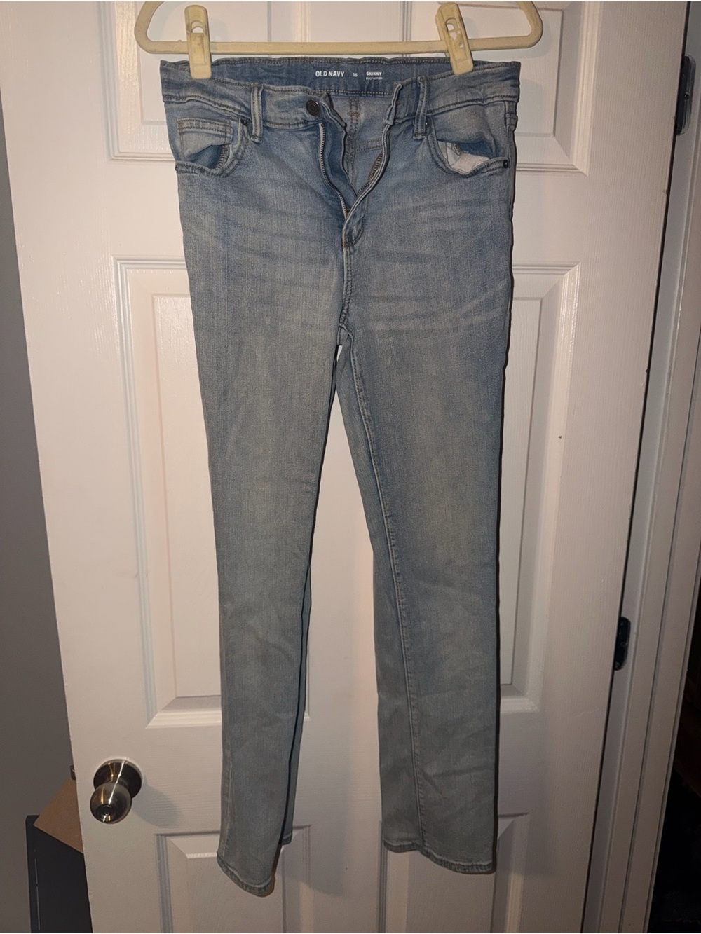 Old Navy Skinny Built-In Flex Light Wash Jeans Size 16